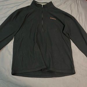 Simms quarter zip, size small,color black